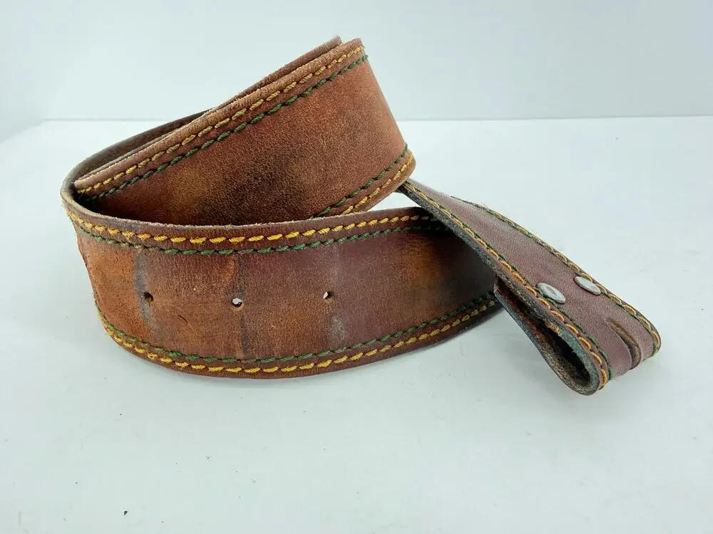 Vintage Leather Belt Strap Blank Knife Strop Craft Supply 41 Inch No Buckle